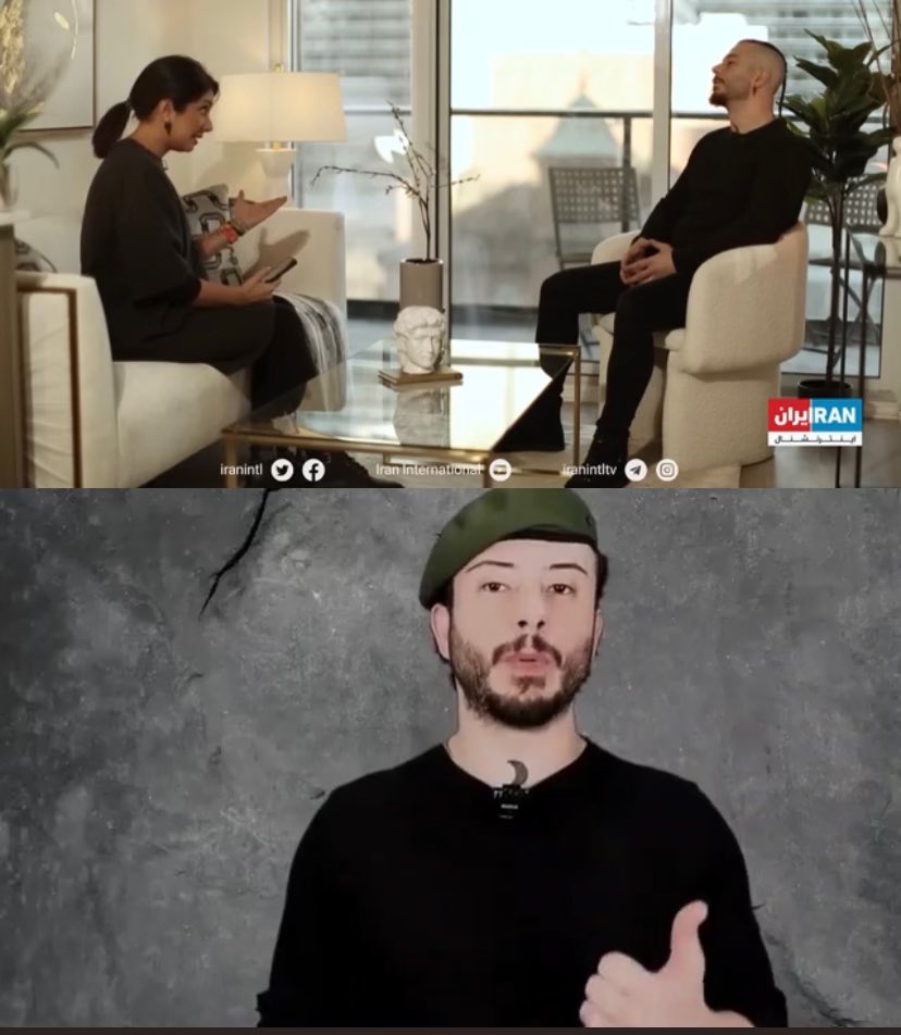 Aryammehr_2's tweet image. امیر وفا پیروانیان دلقکی که توسط وزارت اطلاعات معرفی  و در شبکه اینتل نشنال پروموت شد،فعالیتش در ظاهر مسخره کردن دین و ادیان و پیغمبر است،پدرش در شیراز با همکاری سپاه برج سازی می‌کند و هر ساله به سفر حج می‌رود ،مادرش نماز می‌خواند و برای قاسم کتلت عزاداری میکند