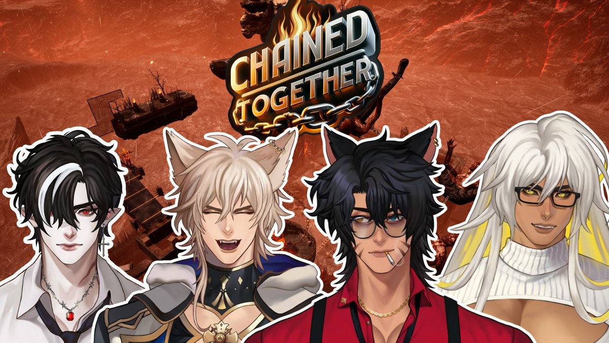 Taiga_Chama's tweet photo. 📢@InvictaVT PLAYS CHAINED TOGETHER!

Finally, an IVT collab!😭

Join me, @KaineKnight_ @Harmony_Kyrus and @NikolasNelo today while we are uh, well, I don't know what the premise of this game is,,🧍‍♂️

⏰: Stream will be @ 7PM PST | 9PM CST | 10PM EST on Nov 1st! 

See you there! https://t.co/9bwoYZbuKN
