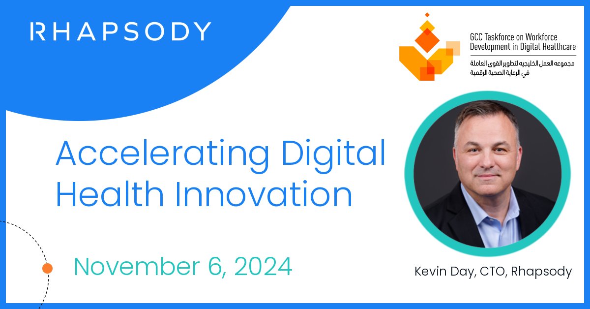 Rhapsody (@rhapsodyhealth) on Twitter photo Attending <a href="/GCCeHealth/">GCC eHealth</a> Workforce Development Conference next week? Don't miss your chance to hear Rhapsody CTO Kevin Day dive into #digitalhealth enablement and accelerating #AI adoption. bit.ly/3AreaW9 Attending <a href="/GCCeHealth/">GCC eHealth</a> Workforce Development Conference next week? Don't miss your chance to hear Rhapsody CTO Kevin Day dive into #digitalhealth enablement and accelerating #AI adoption. bit.ly/3AreaW9