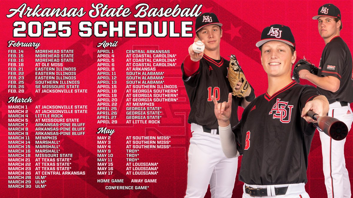 Arkansas State Red Wolves Baseball (@astatebaseball) on Twitter photo ๐๐๐ ๐๐พ๐๐๐ฟ๐๐๐ ๐๐ ๐พ๐๐๐๐๐๐๐โ๏ธโ๏ธโ๏ธ
Opening day on Slayton Family Field at Tomlinson Stadium is set for Feb. 14!
๐:  bit.ly/40vepu6
#WolvesUp ๐๐๐ ๐๐พ๐๐๐ฟ๐๐๐ ๐๐ ๐พ๐๐๐๐๐๐๐โ๏ธโ๏ธโ๏ธ
Opening day on Slayton Family Field at Tomlinson Stadium is set for Feb. 14!
๐:  bit.ly/40vepu6
#WolvesUp