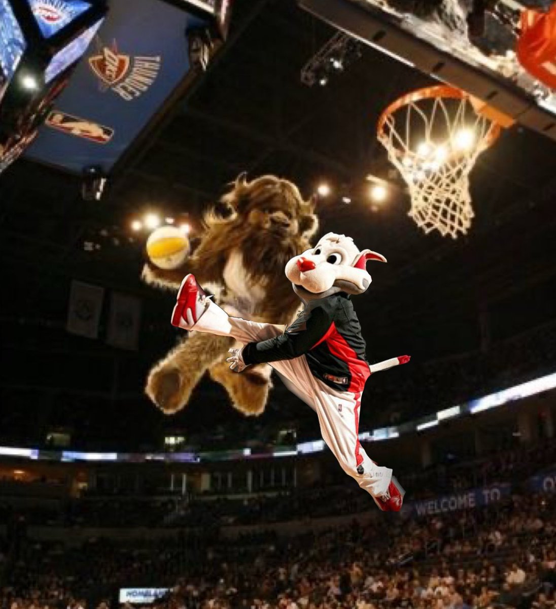 Told him his tail looked a little sus pregame and he tried to kick me in the balls mid dunk….. HAPPY GAME DAY TO THOSE WHO CELEBRATE #OKCvsPOR
⚡️⚡️⚡️⚡️⚡️