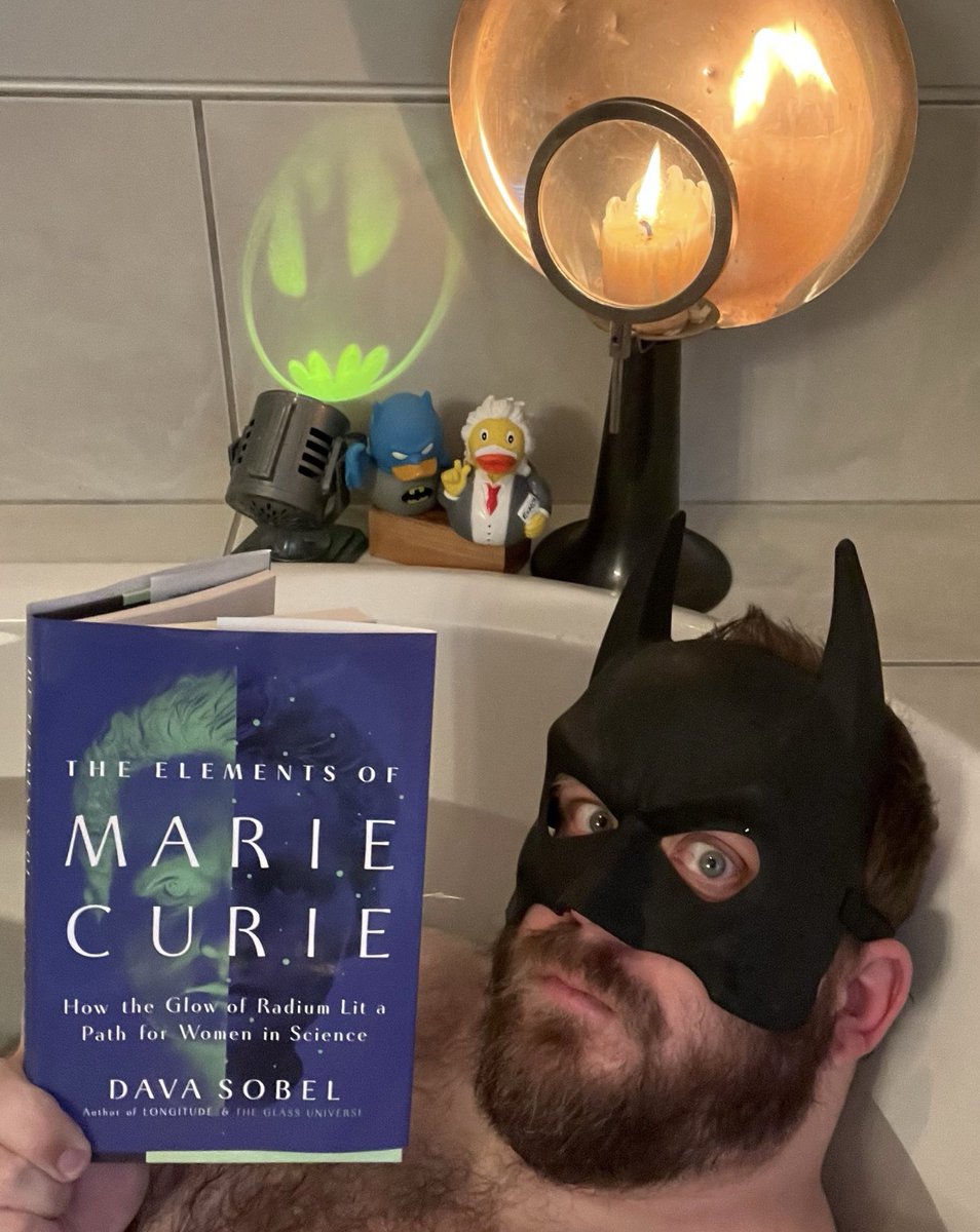 Welcome, Gothamites! 🛁📚🦇🕯️ 

This has been a very efficient reading week!

Finished reading <a href="/DavaSobel/">DavaSobel</a>’s new THE ELEMENTS OF MARIE CURIE! (<a href="/groveatlantic/">Grove Atlantic</a>/<a href="/4thEstateBooks/">4th Estate Books</a>)

Curie and her fam were among the coolest humans ever, and it’s impossible to learn more. Read more! 🧪