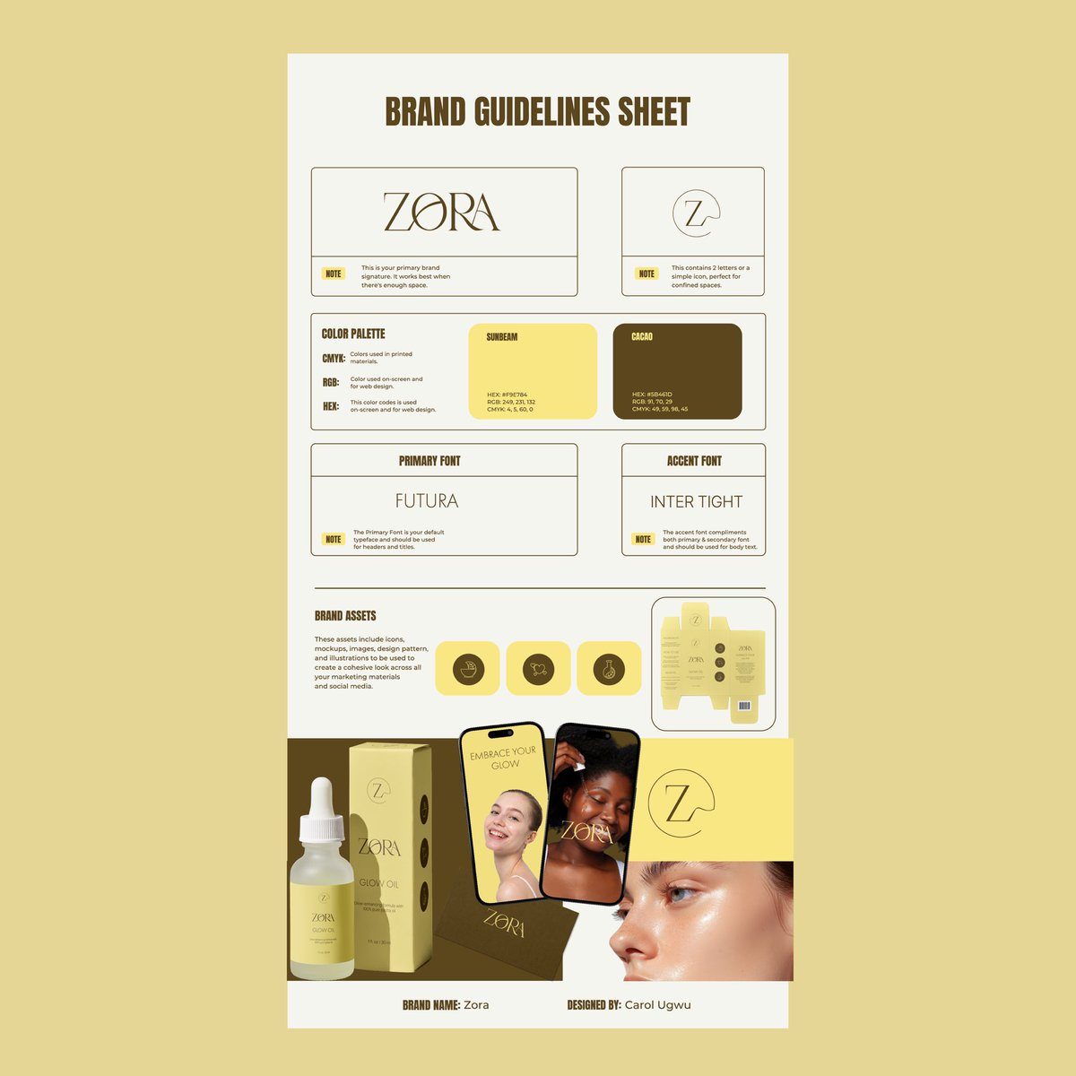 CarolUgwu's tweet photo. Brand guideline sheet for Zora on one single page https://t.co/L8U9SkdH3n