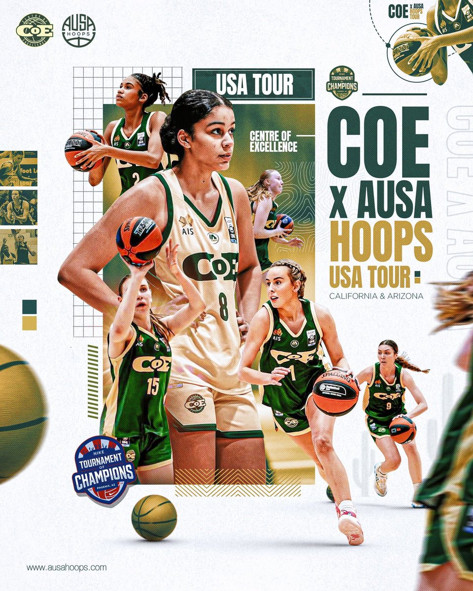 AUSA Hoops (@ausa_hoops) on Twitter photo ✈️ 🇺🇸 <a href="/AUSA_Hoops_WBB/">AUSA Hoops WBB</a> x <a href="/BACentreofExcel/">Centre of Excellence</a> 🏀 🇦🇺
The COE Women's team will head to Los Angeles and Phoenix this December with AUSA Hoops to play in the <a href="/niketoc/">Nike Tournament of Champions</a> in front of hundreds of US College Coaches.
The AUSA team are excited to be providing the platform for the Nations top ✈️ 🇺🇸 <a href="/AUSA_Hoops_WBB/">AUSA Hoops WBB</a> x <a href="/BACentreofExcel/">Centre of Excellence</a> 🏀 🇦🇺
The COE Women's team will head to Los Angeles and Phoenix this December with AUSA Hoops to play in the <a href="/niketoc/">Nike Tournament of Champions</a> in front of hundreds of US College Coaches.
The AUSA team are excited to be providing the platform for the Nations top