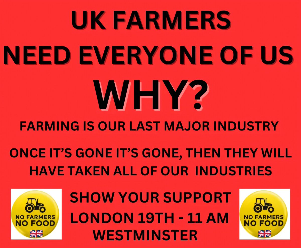 GSGB01's tweet image. Support our UK Farmers! 🇬🇧

Let's make this viral.

Please repost! 🇬🇧
#NoFarmersNoFood