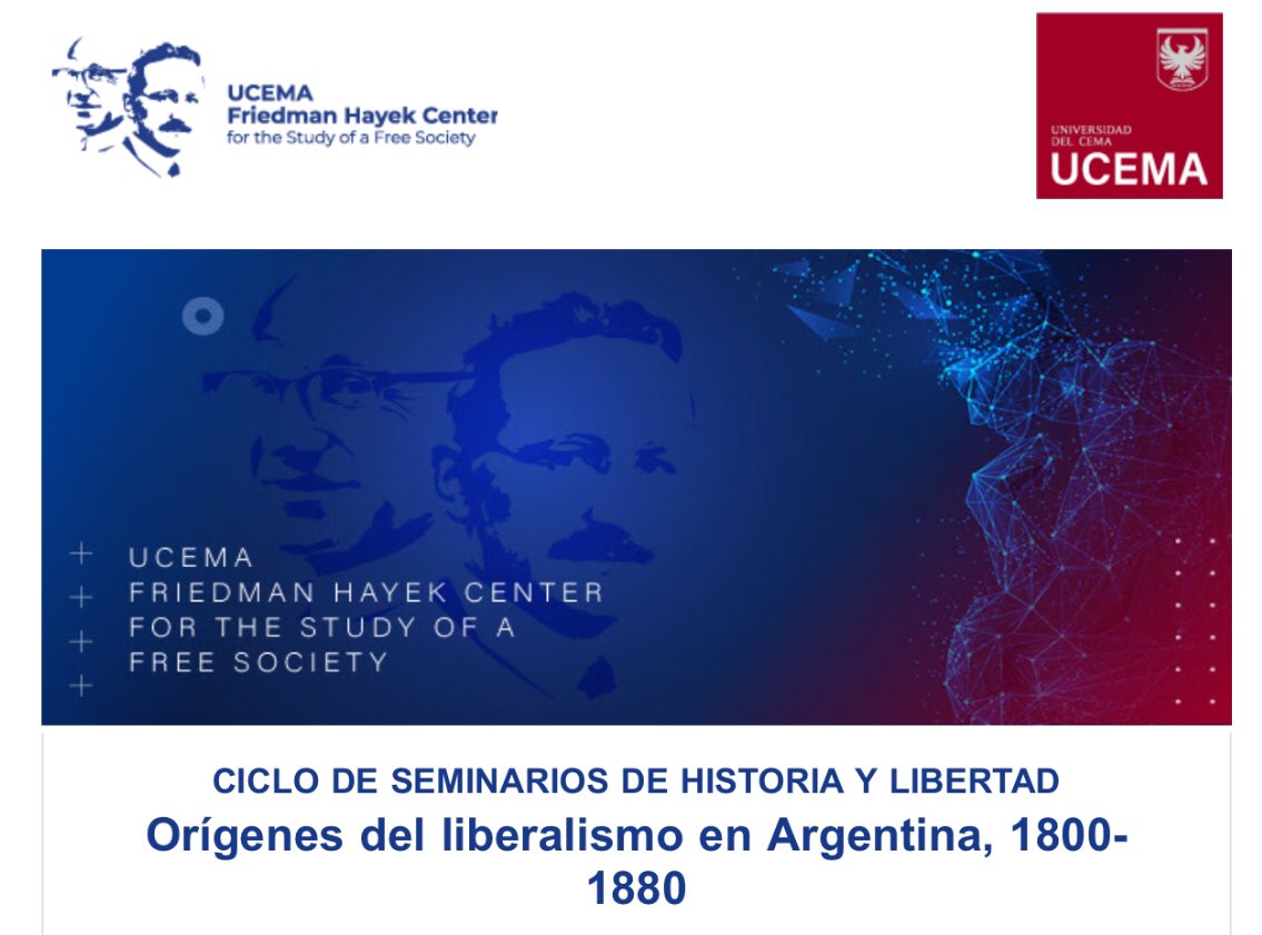 Estimados el próximo miércoles 6 de noviembre a las 13hs de Arg vía zoom presentaré el paper que escribí junto a <a href="/n_cachanosky/">Nicolas Cachanosky</a> sobre los orígenes de liberalismo en Argentina entre 1800-1880. Están invitados. Inscripción libre en
ucema.edu.ar/evento/origene…