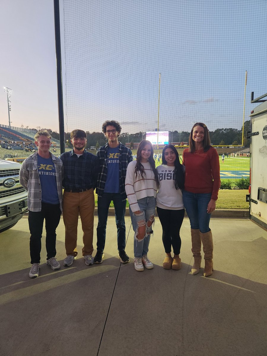 Always such a bittersweet night getting to honor our senior XC runners at Senior football night!  This is awesome group who are going to go on to do amazing things in life!  Here's to finishing the season strong!!! (Missing Braden, Shelby and Chistina)
