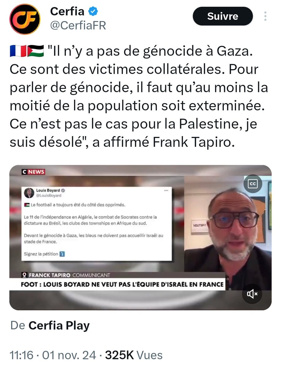 Nouvelle règle selon les génocidaires :

On a le droit d'exterminer un peuple, mais attention, pas plus de la moitié ☝️