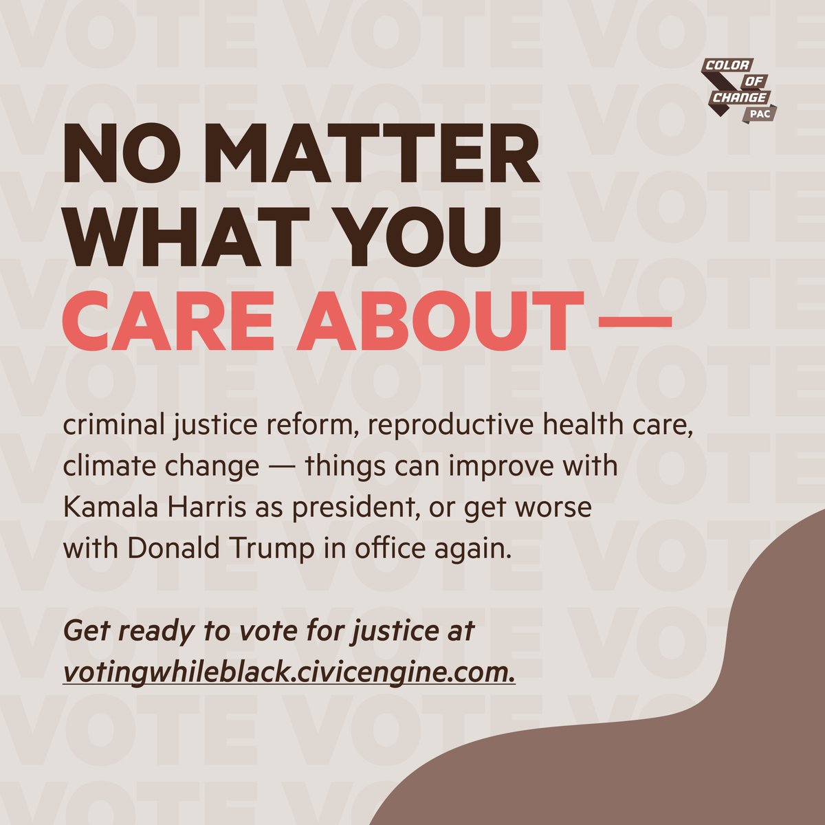 votingwhileblk's tweet image. 🗣️ This week, October 26 - November 1, in the #VotingWhileBlack movement 🗣️

We're in the final stretch, y'all. We'll keep it simple — GO VOTE: 
👉🏾 Because Project 2025 will destroy reproductive freedom. 
👉🏾 Because we need to combat the climate crisis.

(1/5)