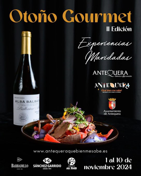 #Gastronomía 🍲 Desde hoy y hasta el próximo 10 de noviembre se puede disfrutar de la segunda edición de Antequera Otoño Gourmet, en la que participan una veintena de bares y restaurantes del municipio y media docena de otras localidades de la comarca
ℹ️👇
claveeconomica.es/antequera-oton…