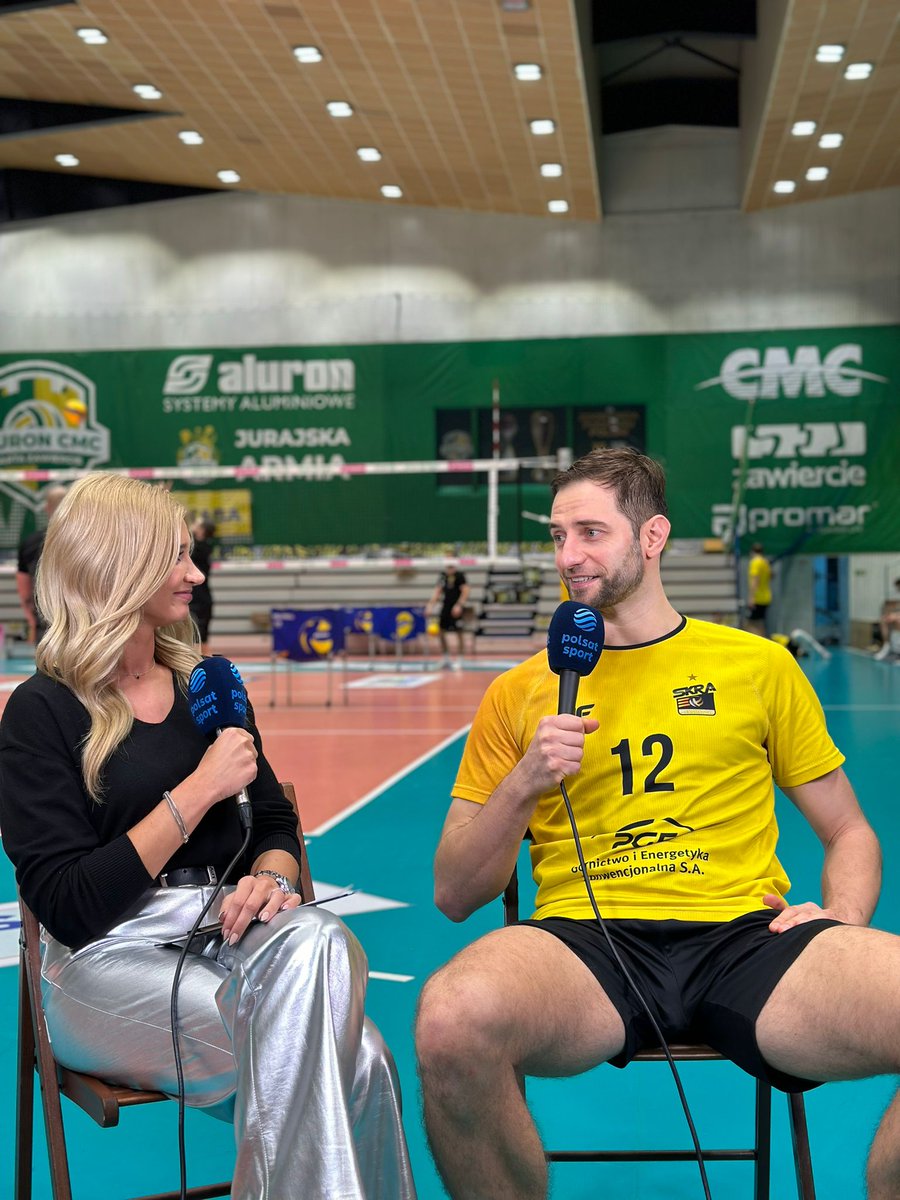 Jutro szykujcie się na sportowe emocje od samego rana! 

Dziś redaktor <a href="/MCwiertniewicz/">Marta Ćwiertniewicz</a> rozmawiała z Grzegorzem Łomaczem, Aminem i Mateuszem Nykielem, a efekty tej rozmowy zobaczycie jutro o 11:00 w magazynie #7Strefa w <a href="/polsatsport/">Polsat Sport</a> 📺 🎙️

A po południu – mecz z Aluronem o 14:45!