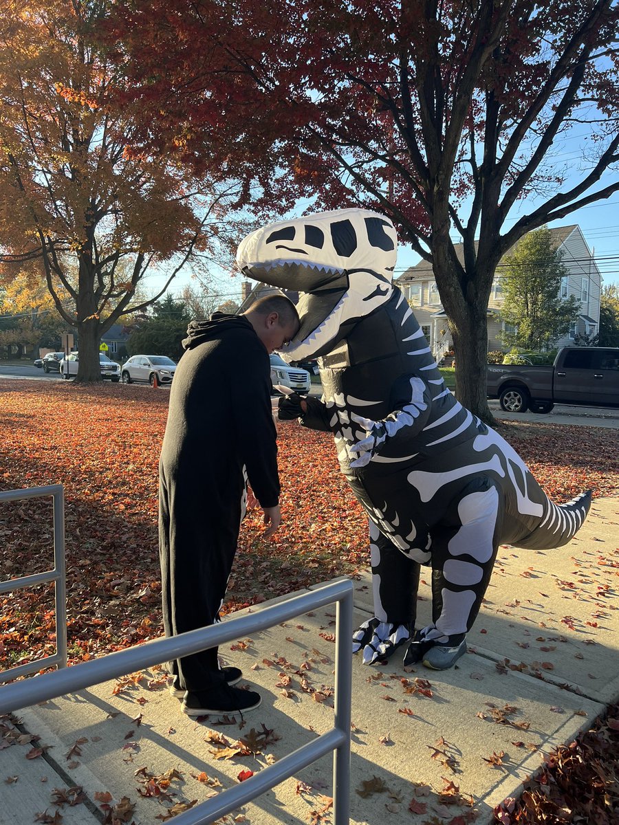 There was a dinoskeleton on the lose at Wolf Hill! He tried to eat me! <a href="/OPSchoolsNJ/">Oceanport Schools</a>