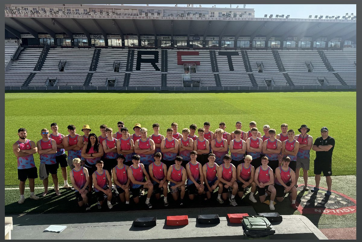 OHughesRugby's tweet photo. Toulon 2024 ๐ซ๐ท๐
Quality @rhymney_valley tour to Toulon with a great bunch of boys ๐
A win against the local representative team with top class hospitality from CARF + Dan Bigger taking the time to come and see the boys was first class ๐ค
#WeAreRV #HowDoYouWantToBeRembered https://t.co/7oNMNwpV7R