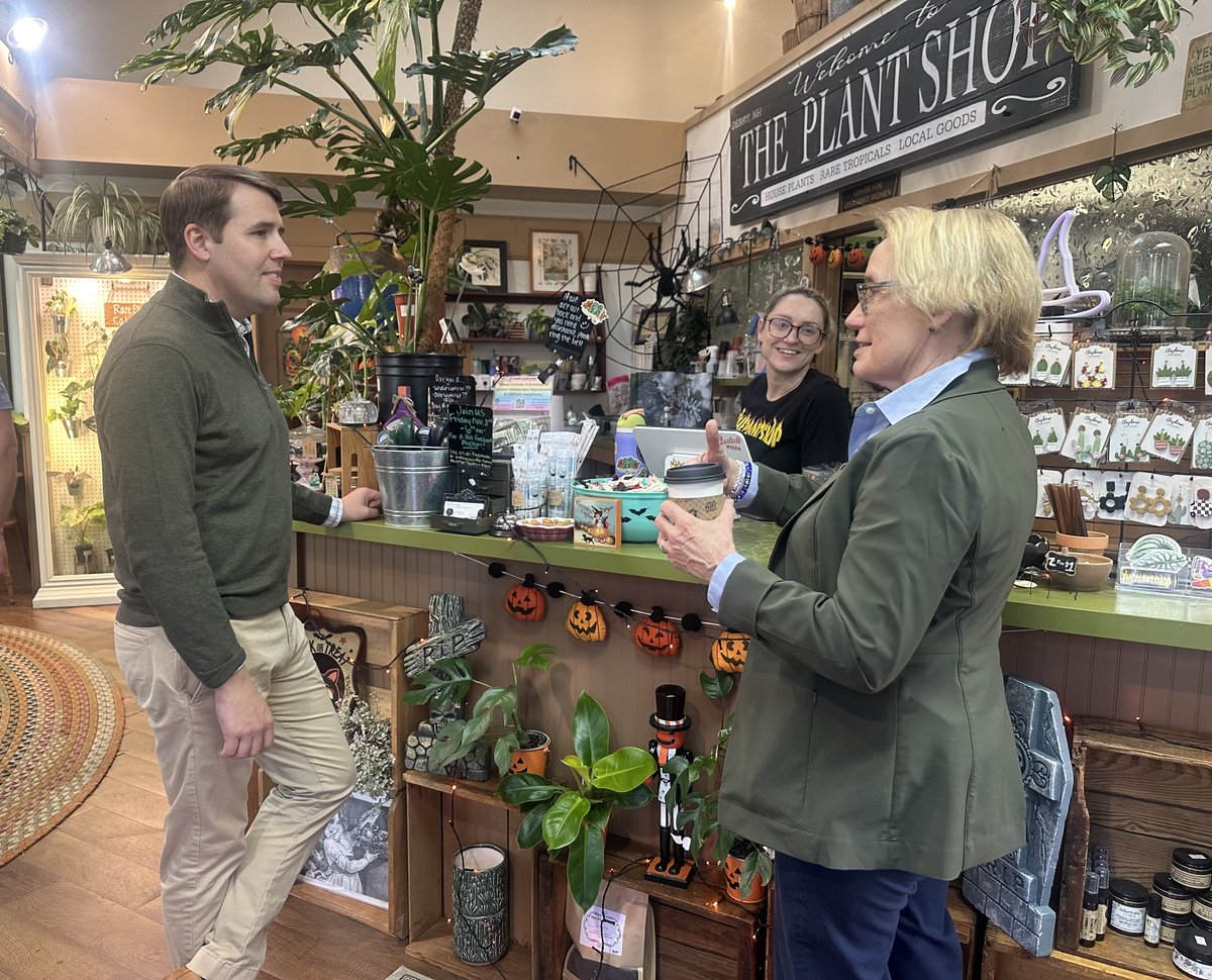 Chris Pappas (@chrispappasnh) on Twitter photo Great to be with <a href="/Maggie_Hassan/">Maggie Hassan</a> at Casa Java Cafe & The Plant Shop in Derry today!
The stakes of this election couldn't be higher for a woman’s right to choose & our hardworking families & small businesses. Granite Staters are fired up to move our state forward on Nov. 5. Great to be with <a href="/Maggie_Hassan/">Maggie Hassan</a> at Casa Java Cafe & The Plant Shop in Derry today!
The stakes of this election couldn't be higher for a woman’s right to choose & our hardworking families & small businesses. Granite Staters are fired up to move our state forward on Nov. 5.