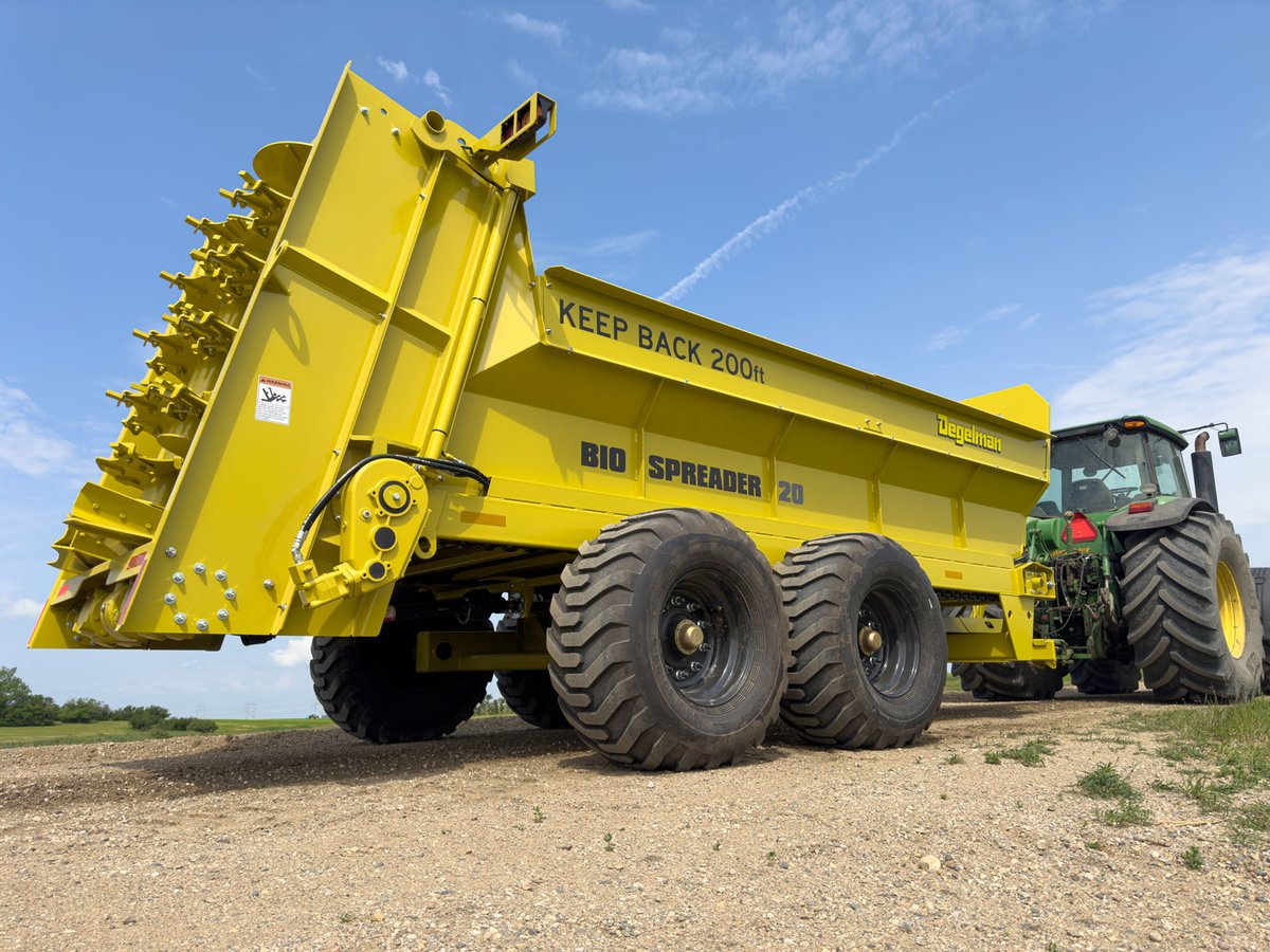 🚨 Announcement 🚨

Introducing the Degelman BIO SPREADER

We are genuinely excited to officially kick off a partnership with Dutch Industries, rebranding the Bio Spreader as a part of our Manure Spreader lineup.

Visit our website to learn more: ow.ly/AmMS50T4xQY