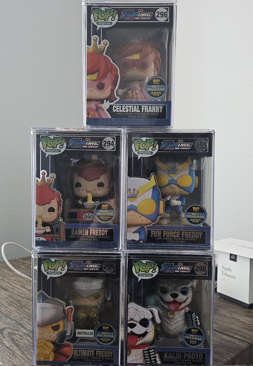 jolt1030's tweet photo. Funime pops have arrived!!! No damage! Pop protectors are not cracked! They all look amazing π₯Ή @Dropppio @funko #funkonft #popdigital @FunkoPOPsNews https://t.co/VoYCBnlic6