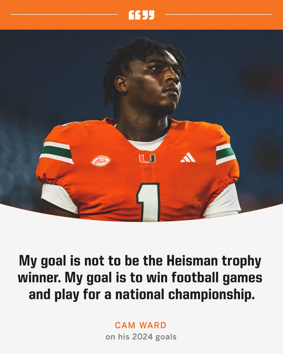 Cam Ward has his eyes on the prize 👀 🏆