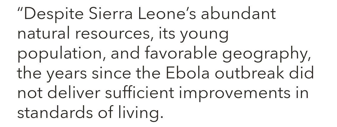 hafiesorie's tweet photo. The International Monetary Fund (IMF) has concluded that Sierra Leone's economic situation is deplorable, but despite this, they have decided to provide another bailout to the country on humanitarian grounds. Read the abstract of IMF's statement attached below.  @AConteh357598 @PresidentBio @USEmbFreetown @Cee_Bah @abdemata