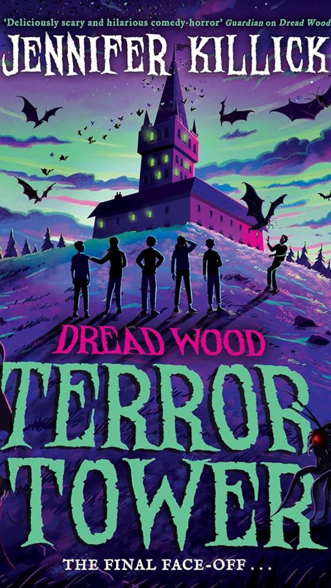 Derbybookworm's tweet photo. @JenniferKillick has done it again. Terror Tower is the best Dread Wood book hands down. Club Loser are back at it again when a mysterious creature stirs in the Dread Wood again. When their friends and families are in danger, can they save the day? Amazing stuff!! https://t.co/A12bOjtAr7