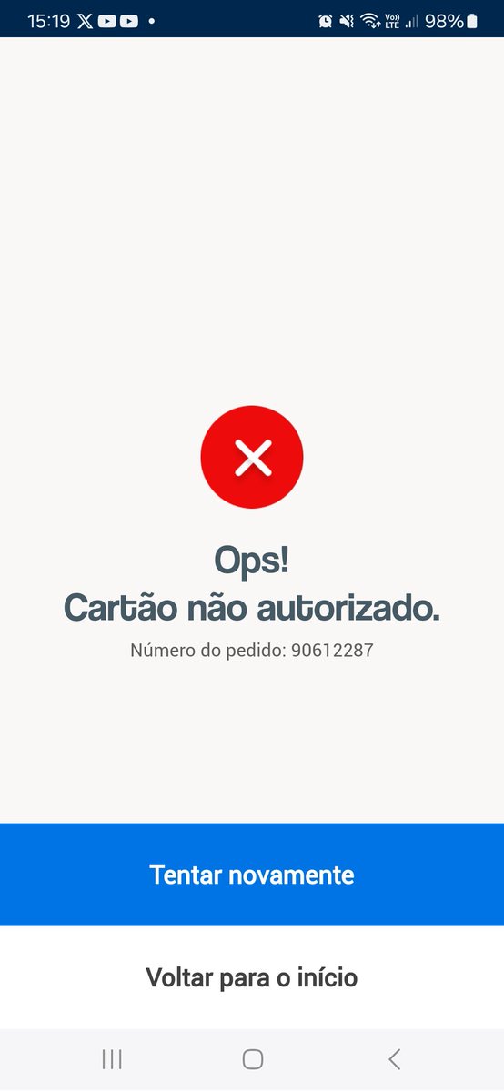 RodrigoBigode2's tweet image. E de novo o app riocard+ dando problema 
Não consigo fazer recarga no cartão de crédito