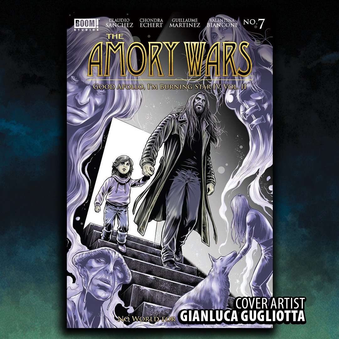 Evil Ink Comics (@evilinkcomics) on Twitter photo We’re getting so excited for issue 7 of THE AMORY WARS: NO WAR FOR TOMORROW, coming out next week!!! <a href="/claudioPsanchez/">Claudio Sanchez</a> <a href="/chonnye/">Chondra Echert Sanchez</a> <a href="/Coheed/">Coheed and Cambria</a> <a href="/boomstudios/">BOOM! Studios</a>
A: Guillaume Martinez
C: <a href="/alfardstar/">Valentina Bianconi</a>
L: <a href="/TaylorEspo/">🇦🇷 Taylor Esposito, Ghost Glyph Studios,letterer</a>
C: Gianluca Gugliotta and <a href="/WAYSHAK/">WAY$HAK</a> We’re getting so excited for issue 7 of THE AMORY WARS: NO WAR FOR TOMORROW, coming out next week!!! <a href="/claudioPsanchez/">Claudio Sanchez</a> <a href="/chonnye/">Chondra Echert Sanchez</a> <a href="/Coheed/">Coheed and Cambria</a> <a href="/boomstudios/">BOOM! Studios</a>
A: Guillaume Martinez
C: <a href="/alfardstar/">Valentina Bianconi</a>
L: <a href="/TaylorEspo/">🇦🇷 Taylor Esposito, Ghost Glyph Studios,letterer</a>
C: Gianluca Gugliotta and <a href="/WAYSHAK/">WAY$HAK</a>