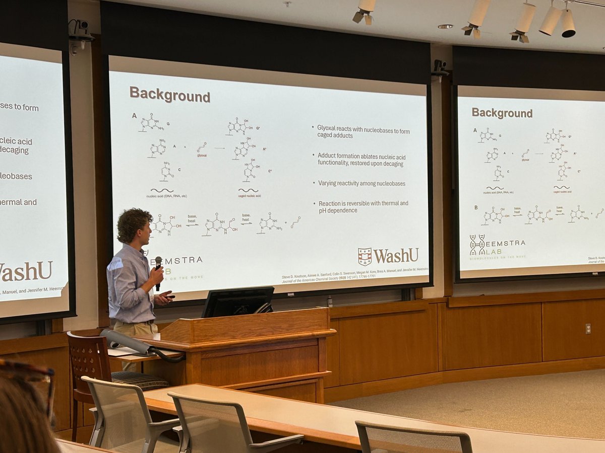HeemstraLab's tweet image. Super proud of Bridger for awesomely presenting his undergraduate research this morning. It was a blast!!!