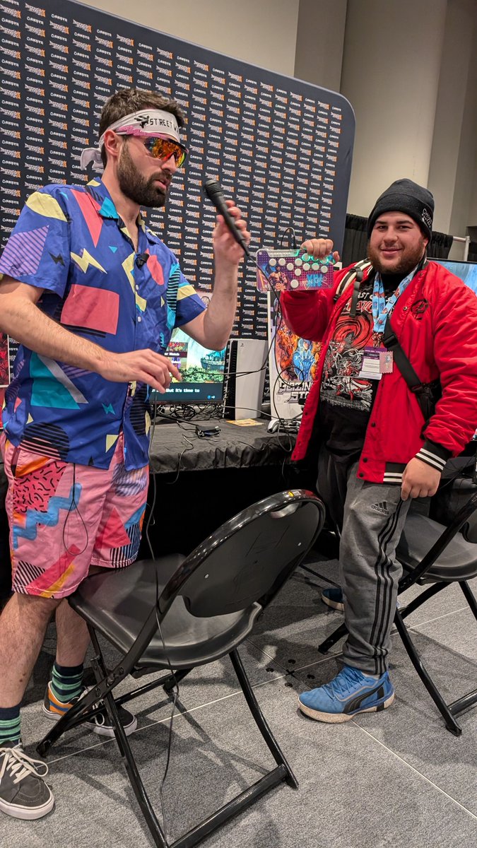 VGNYevents's tweet photo. We can't forget about our other #NYCC24 host, @ESR_tv's Tyler Crosby aka Samurai who not only enticed the audience during with his commentary but also proved to be a formidable  foe at Super Smash Bros Melee during his #ChallengeAPro segment!

#NYCC #NYCFGC #ESR #Host #VGNYevents https://t.co/D3FRKtySqi