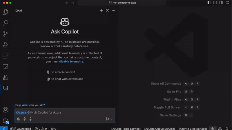Shayne Boyer (@spboyer) on Twitter photo Checkout GitHub Copilot for Azure! 
dev.to/azure/streamli… Checkout GitHub Copilot for Azure! 
dev.to/azure/streamli…