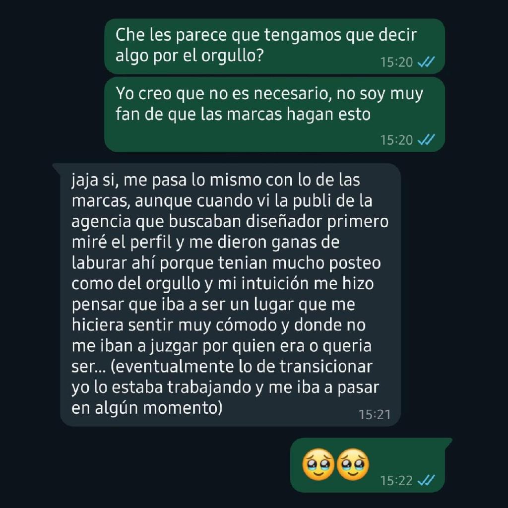 Cada persona tiene el derecho a un espacio donde pueda ser quien realmente es, sin miedo a ser juzgada. Nos enorgullece crear un ambiente inclusivo y de apoyo, donde todxs tengamos la libertad de expresarnos y ser quienes somos  🏳️‍🌈✨ #DíaDelOrgullo