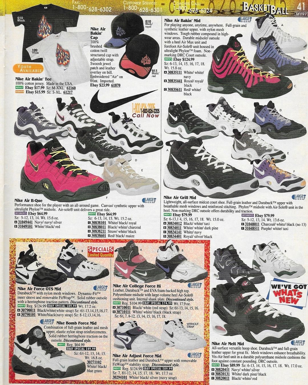 Eastbay 1997年サマーカタログ NIKE Eastbay Archive | Rock Bottom Prices‼️ Limited Sizes