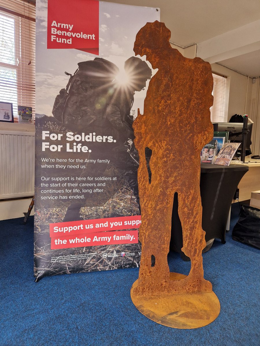 Lt Col Barney Barnbrook (@abfbarney) on Twitter photo I picked up two of these magnificent Steel Soldiers today from <a href="/acsstainless/">ACS Stainless</a> in Leeds. They will be used at the <a href="/ArmyBenFund/">Army Benevolent Fund</a> Festival of Remembrance next Saturday. Get yours here: acsstainless.co.uk/steel-soldiers…
All monies raised go to <a href="/ArmyBenFund/">Army Benevolent Fund</a>. I picked up two of these magnificent Steel Soldiers today from <a href="/acsstainless/">ACS Stainless</a> in Leeds. They will be used at the <a href="/ArmyBenFund/">Army Benevolent Fund</a> Festival of Remembrance next Saturday. Get yours here: acsstainless.co.uk/steel-soldiers…
All monies raised go to <a href="/ArmyBenFund/">Army Benevolent Fund</a>.