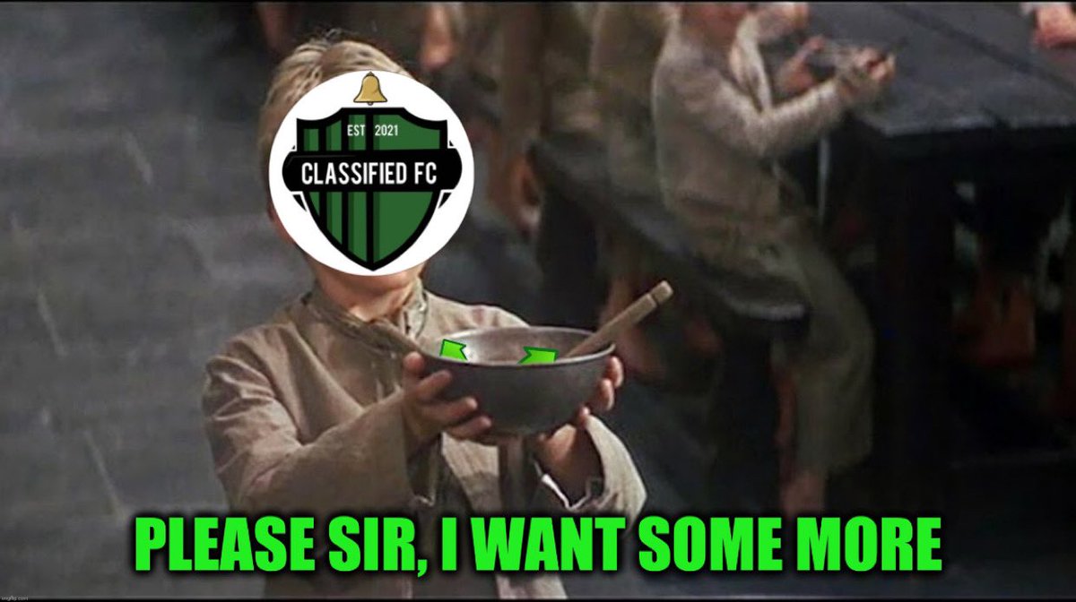 Live scenes from <a href="/classifiedfc/">classified</a> groupchat as <a href="/harryfranklin24/">Harry franklin</a> has given all of the clubs money to <a href="/TobyWoodward15/">Toby Woodward</a> 

#FeedTheClassified