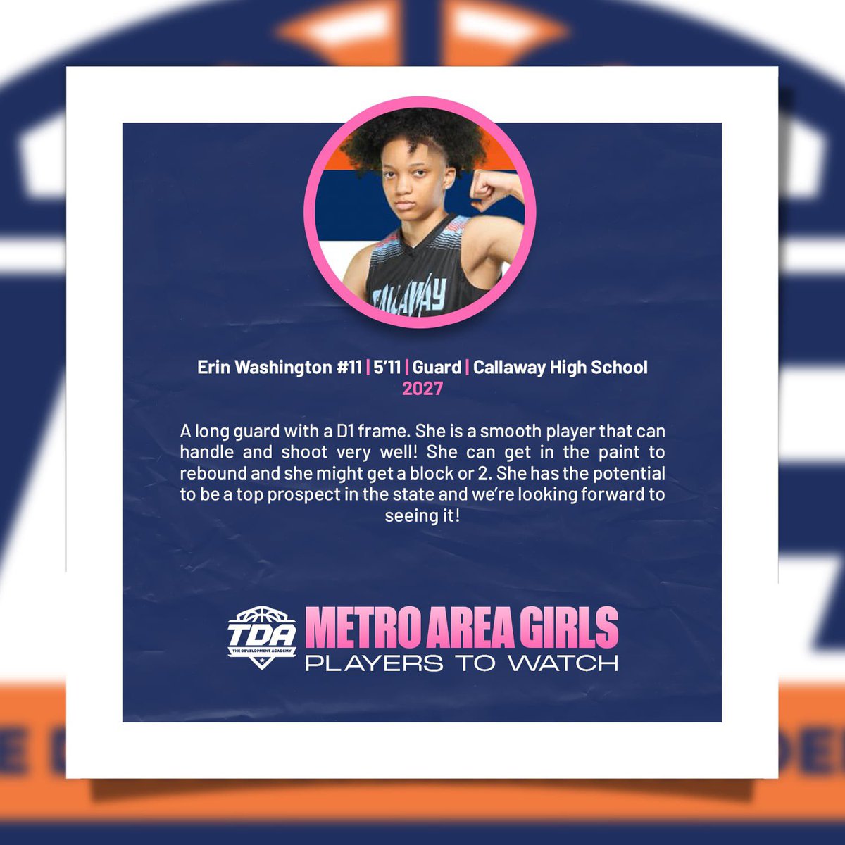 Get to know some of the amazing talent from our Metro Area Girls Players To Watch List! ⬇️

Erin Washington | Callaway High School 2027