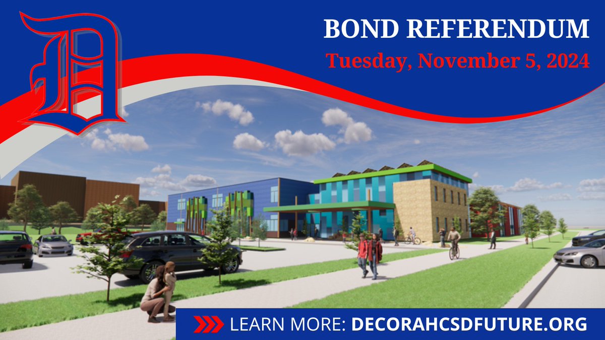 John Cline and West Side have educated generations of students, but both schools present facility challenges every day for students &amp; staff. On Tuesday, voters will consider a bond issue to build a new school.

Learn more: decorahcsdfuture.org