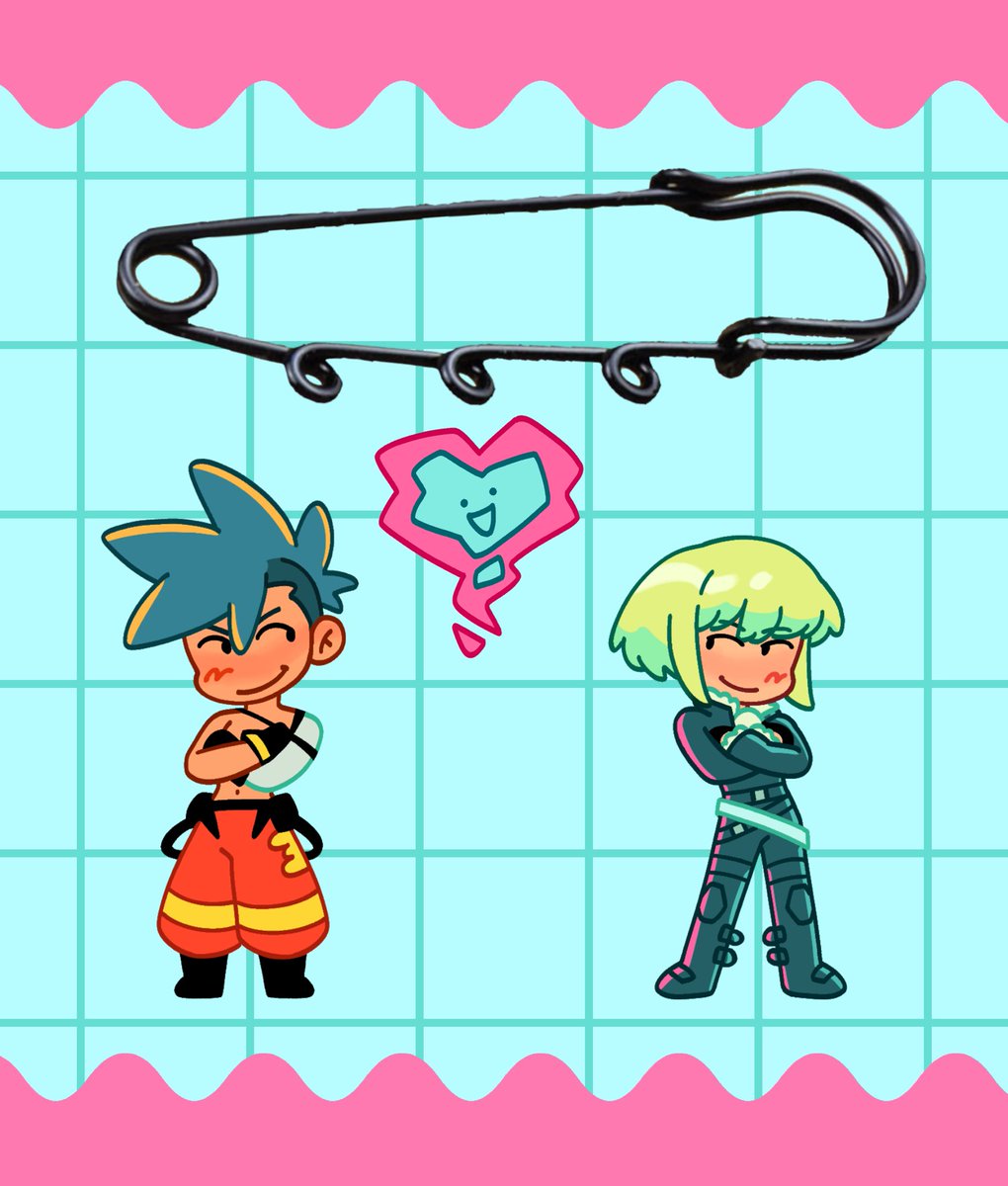 new safety pin charms 💕
