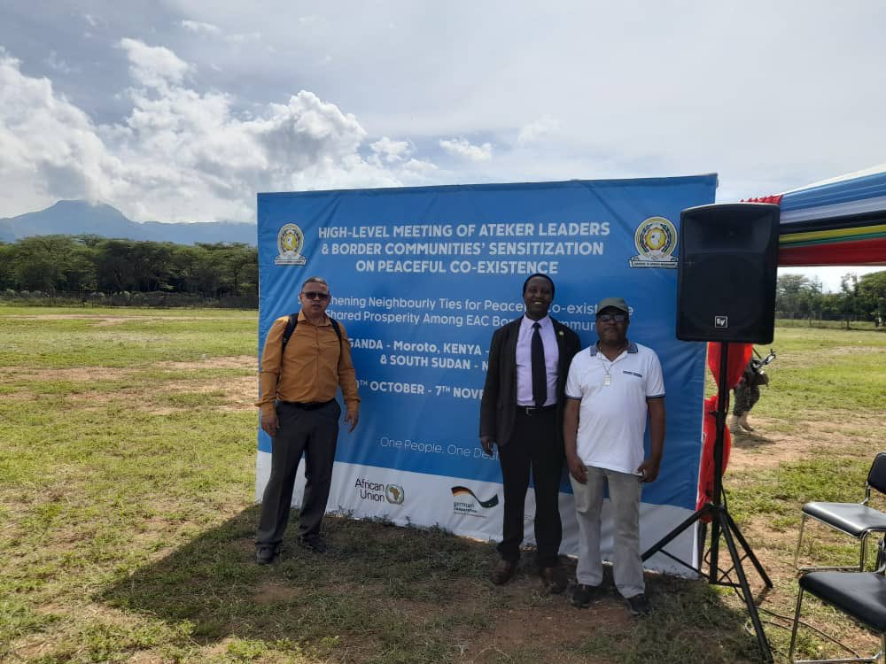 On behalf of Director <a href="/SarjohBah3/">Amb. Alhaji Sarjoh Bah, PhD</a>, Dr. Salvator Nkeshimana addressed participants at the launch of the Sensitization of Border Communities of the Trijunction of Uganda, Kenya, and South Sudan on peaceful co-existence and regional integration
