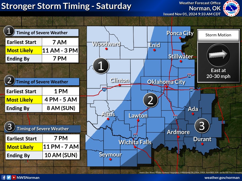 Afternoon update: Severe weather potential exists tomorrow, with the best chances across western north Texas and southwest Oklahoma. #okwx #txwx