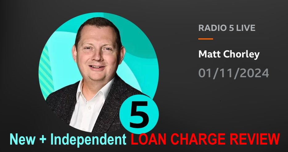 The long promised independent #LoanChargeReview indeed good news from #Budget2024 <a href="/MattChorley/">Matt Chorley</a>, lives of thousands  #LoanChargeScandal victims depend on just outcome.

Thank you Matt, <a href="/bbc5live/">BBC Radio 5 Live</a>
&amp; of course Blanche for telling her story. 🙏 Listen below. 

youtu.be/bsXJnFY2SXQ?si…