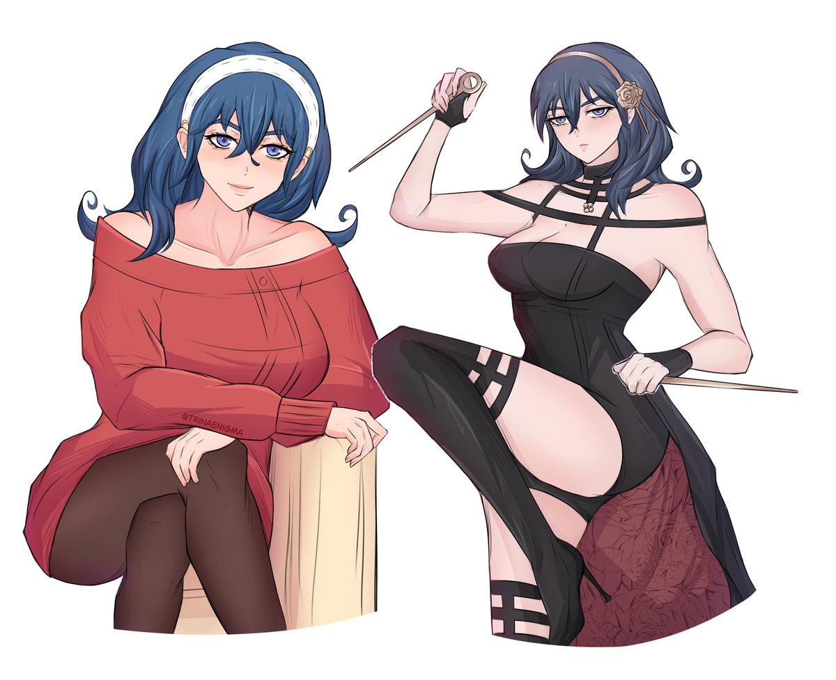 byleth as mommy yor forger doodle that i forgot to post here LOL