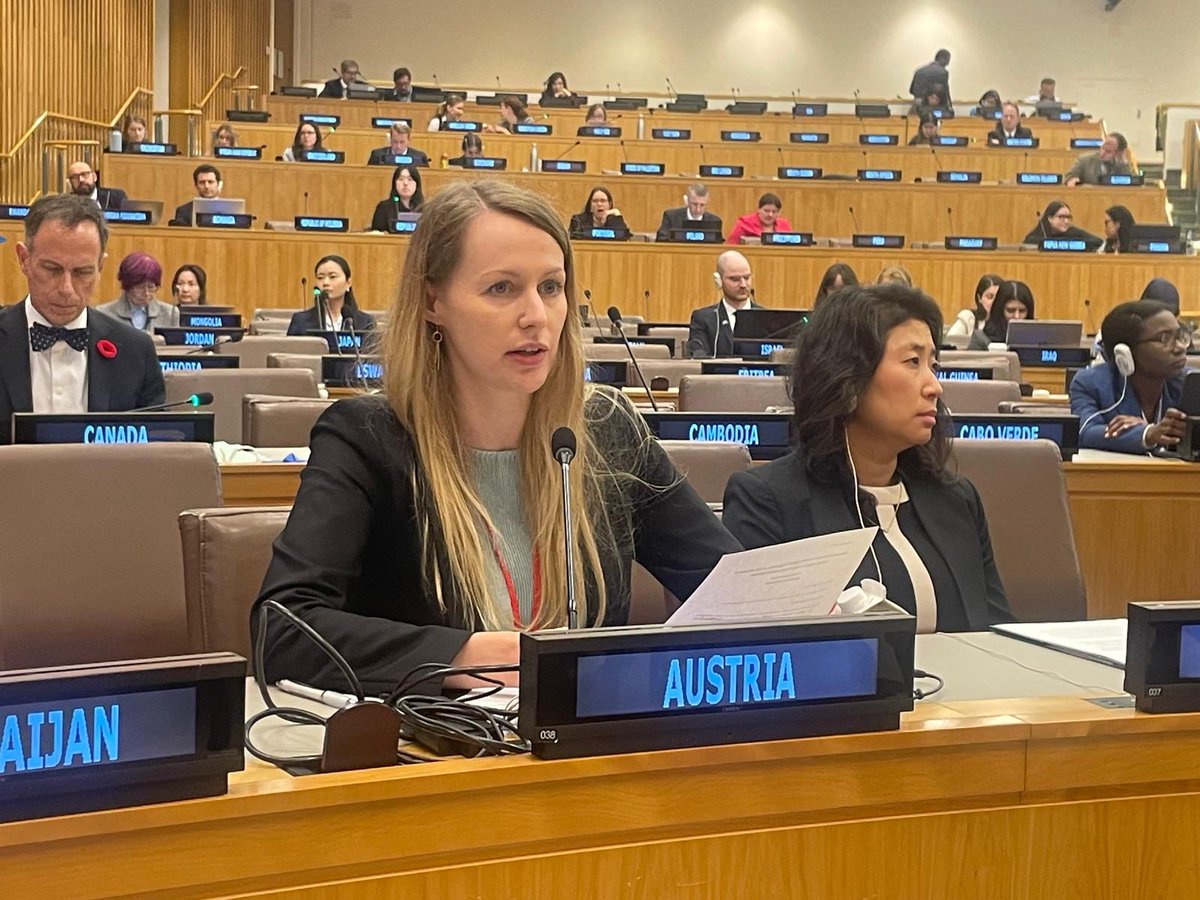 Today, at an interactive dialogue of the 3rd Committee on the human rights situation in Afghanistan, 🇦🇹 strongly condemned all human rights violations, with particular concern for the severe restrictions on the rights of women and girls.
