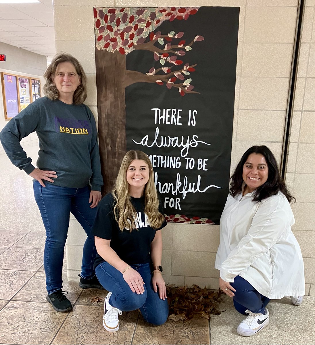 Thankful for our MHS Counseling Crew - together, we really help each other LEAF our worries behind! 🍁🍂💜💛