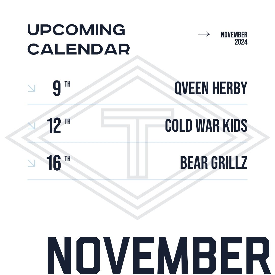 The good times keep coming! Here's what's coming up this month! Which one(s) will we see you at?