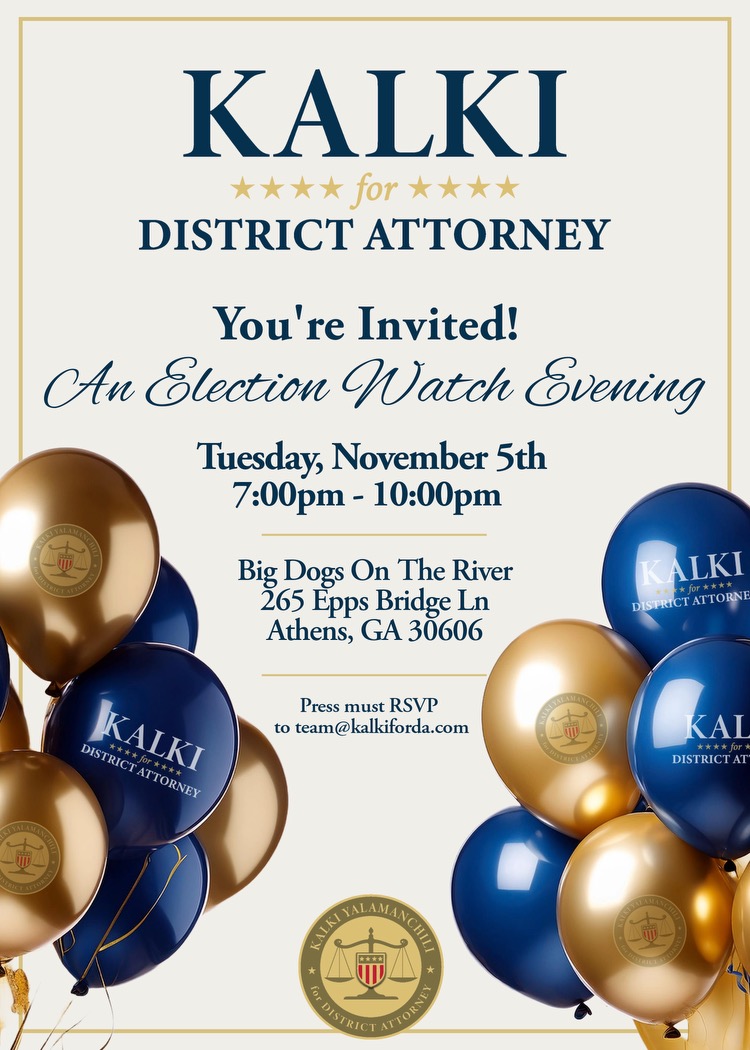 You’re Invited!

Join us for an election watch evening on Tuesday, November 5th, at Big Dogs On The River. While I understand my name will be on the ballot, this race isn't about me... it's about all of US. I'd be honored to spend the final hours of this campaign together, and