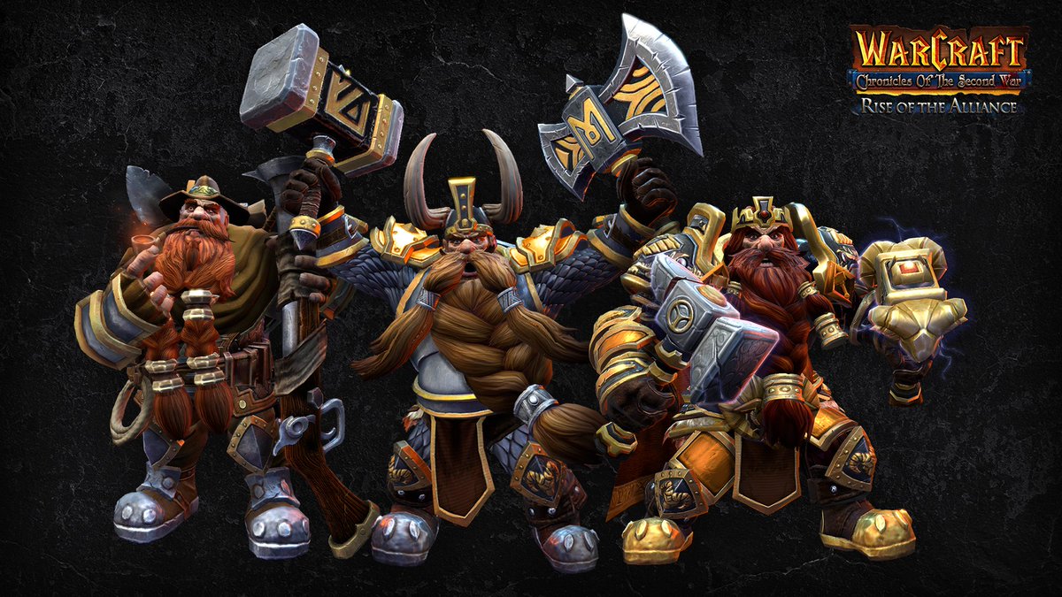 LoreCraftMod's tweet photo. 👑 Character Featurette - The Bronzebeards

The Curious Brann, the Valiant Muradin and the Resolute Magni!
Thought it'll make a good Wallpaper, we might make a movie-poster style one with more characters in the future if you want that? https://t.co/w3grup1x0X