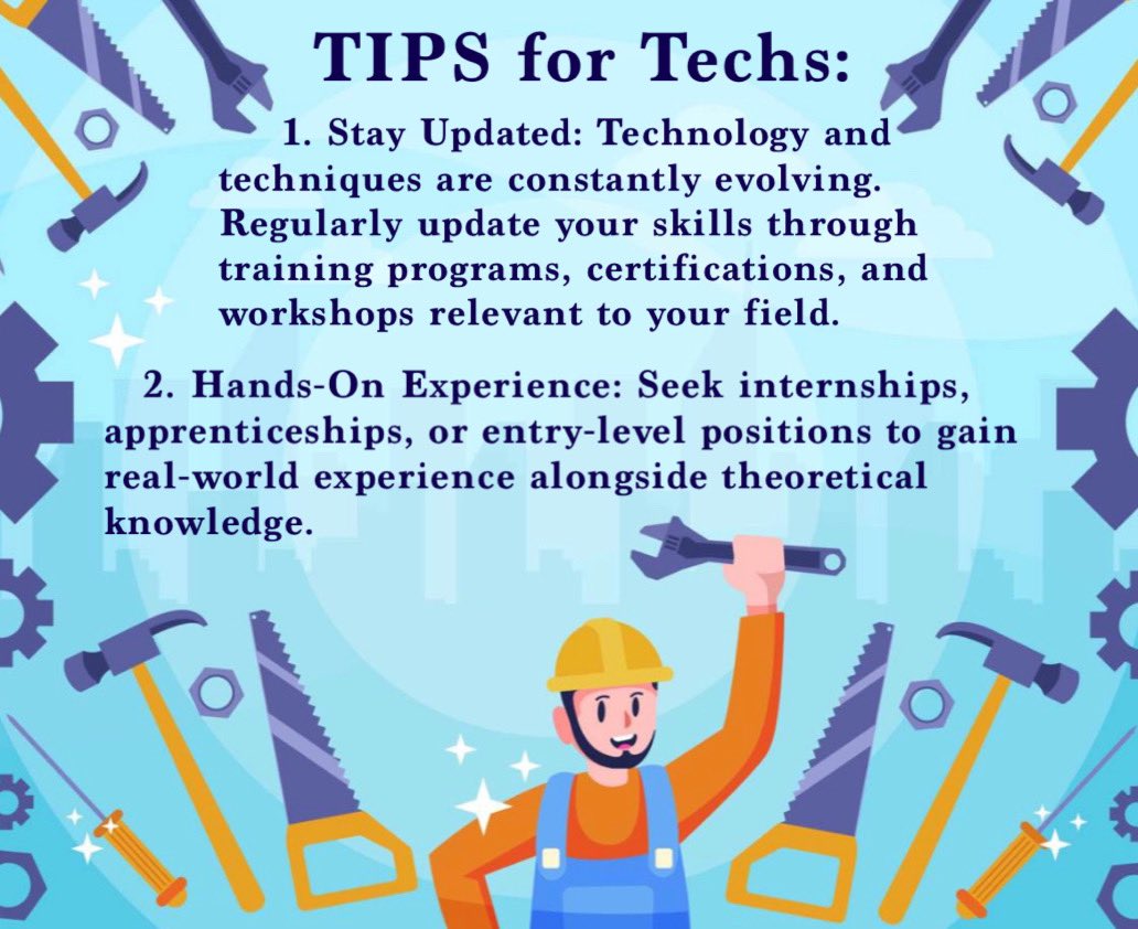 Here are two pieces of advice for those working or aspiring to work in the low voltage/electrical industry:

#TechTips #Hiring #NYC #Advice #FYP #TechSolutions #Cabling #DataCabling #VoiceAndData
#TechCommunity #CareerAdvice
