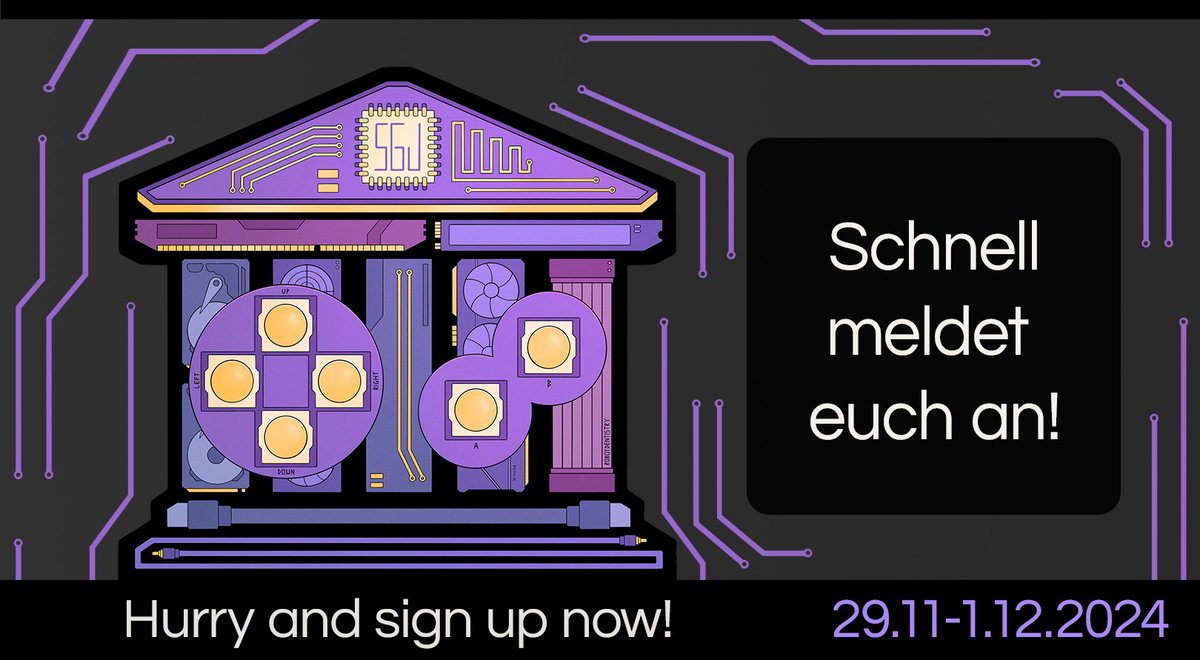 Die Zeit ist gekommen. Die Anmeldungen zur SemesterGameJam sind wieder offen. 🤗 Schnell auf den Link klicken und anmelden, Plätze sind wie immer begrenzt verfügbar!  semestergamejam.de/signup/  Weitere Infos zum Event folgen bald auf unseren Social Media Kanälen.