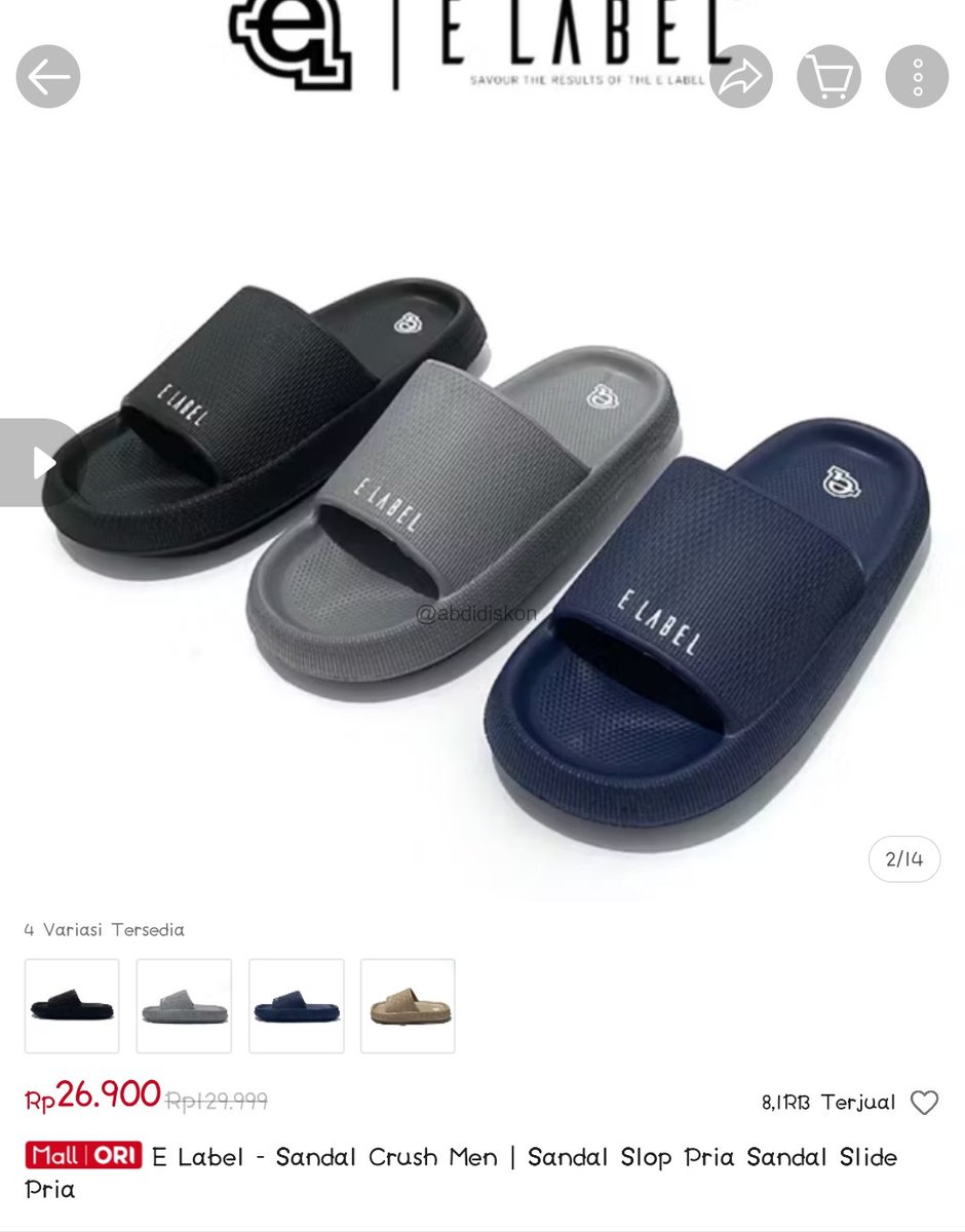 Sandal Crush Men | Sandal Slop Pria Sandal Slide Pria dengan harga Rp26.741. Dapatkan di Shopee sekarang! 
s.shopee.co.id/9pMlxSEny8