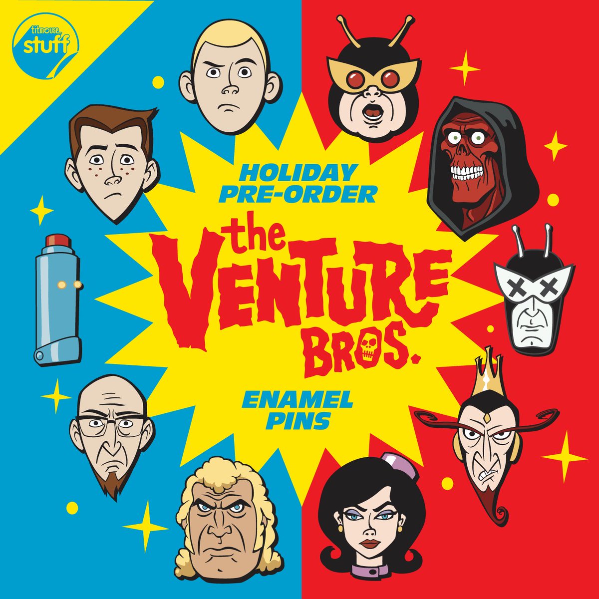 TitmouseInc's tweet image. GREETINGS TEAM VENTURE! We've got MEGA news on the merch front. A brand new collection of enamel pins drops TODAY.

Available both as Gift Sets &amp;amp; as stocking stuffers, these pins make the perfect Christmas treats 🎁

So pick your players, teams, or adopt the whole lot! Choose…
