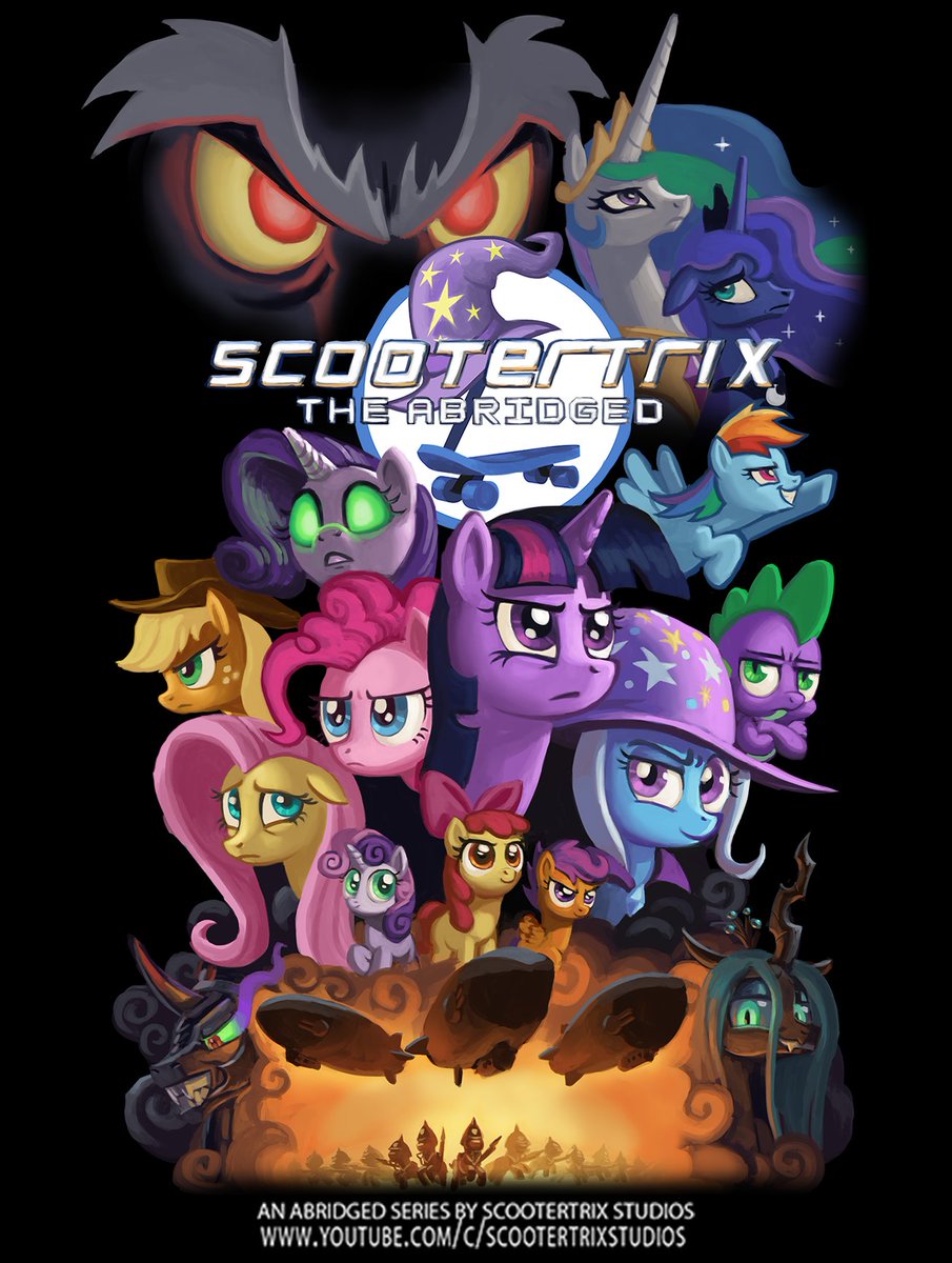 Today marks the 10th anniversary of the 1st episode of Scootertrix the Abridged! Thank you to  everyone who worked on it an everyone who watched and enjoyed it! It was a joy to make! I am thankful for the friends I made from it and proud of what we were able to accomplish!