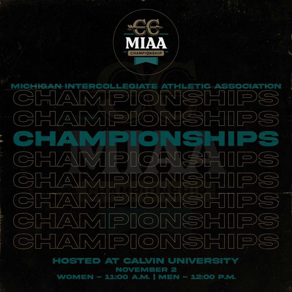 MIAA1888's tweet photo. The cross country programs will compete at the #D3MIAA Championships in Grand Rapids today!👟
Champ Central -- https://t.co/fsos7KFpMO
#MIAAxc #GreatSince1888 @AdrianBulldogs @gobrits @AlmaScots @CalvinKnights @HopeAthletics @khornets @OlivetAthletics @smcbelles @TrineAthletics https://t.co/AYczz0KJZd
